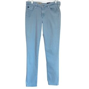 AG Adriano Goldschmied The Prima Mid Rise Cigarette Jeans Light Blue 30R